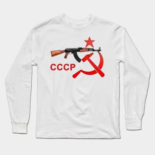 cccp star - ak47 Long Sleeve T-Shirt